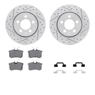 R1 Concepts WBUH1-74034 Brake Rotors - Carbon Coated - D/S W/ Optimum Oe Pads & Hdw
